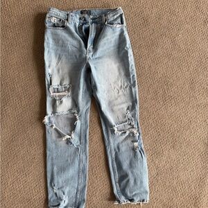 Abercrombie & Fitch Light Blue Mom Jeans